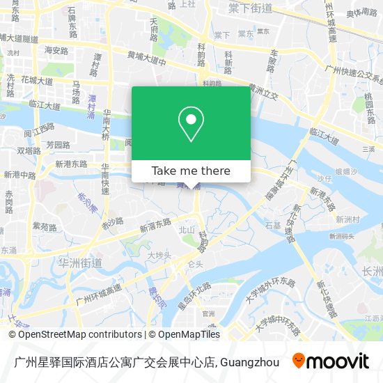 广州星驿国际酒店公寓广交会展中心店 map