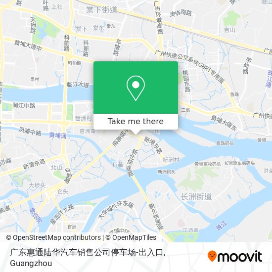 广东惠通陆华汽车销售公司停车场-出入口 map