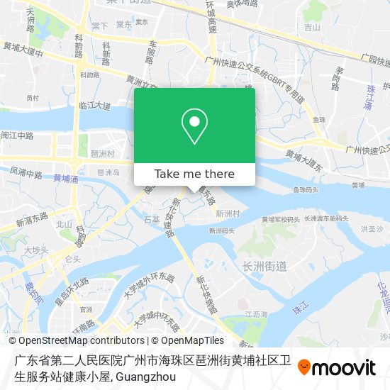 广东省第二人民医院广州市海珠区琶洲街黄埔社区卫生服务站健康小屋 map