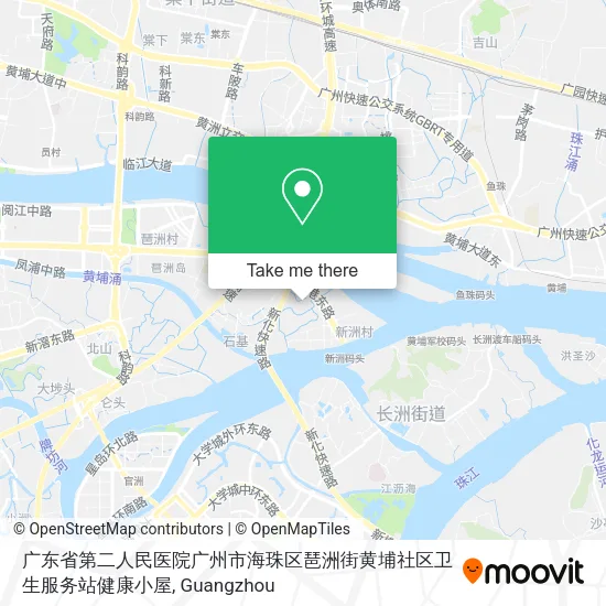 广东省第二人民医院广州市海珠区琶洲街黄埔社区卫生服务站健康小屋 map