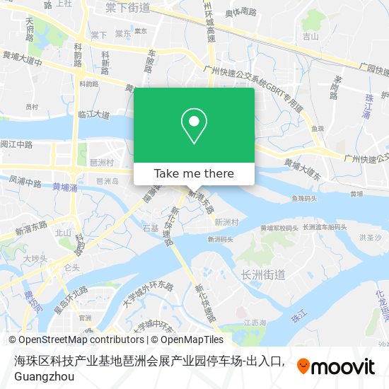 海珠区科技产业基地琶洲会展产业园停车场-出入口 map