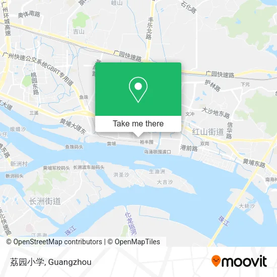 荔园小学 map