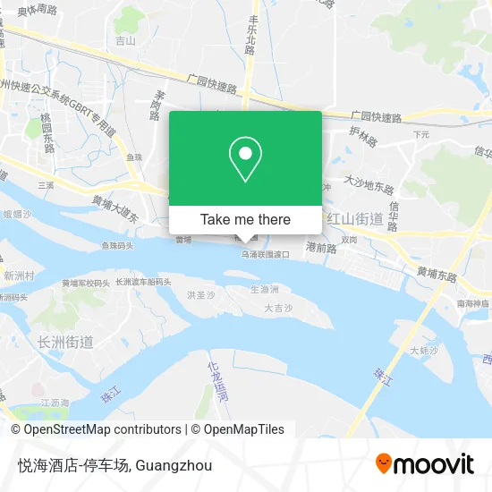 悦海酒店-停车场 map