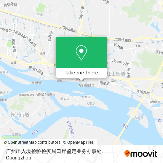 广州出入境检验检疫局口岸鉴定业务办事处 map