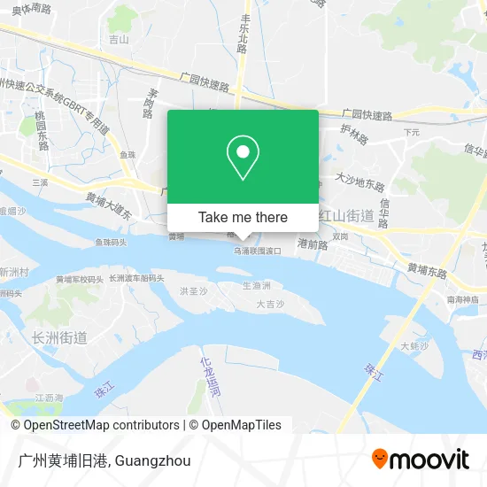 广州黄埔旧港 map