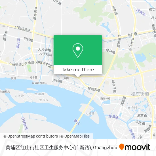 黄埔区红山街社区卫生服务中心(广新路) map