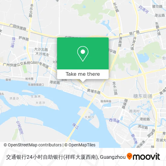 交通银行24小时自助银行(祥晖大厦西南) map