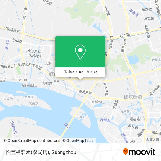 怡宝桶装水(双岗店) map