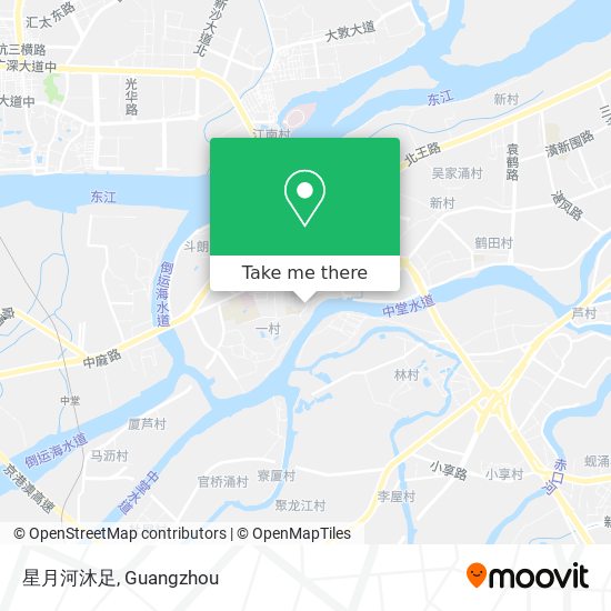 星月河沐足 map