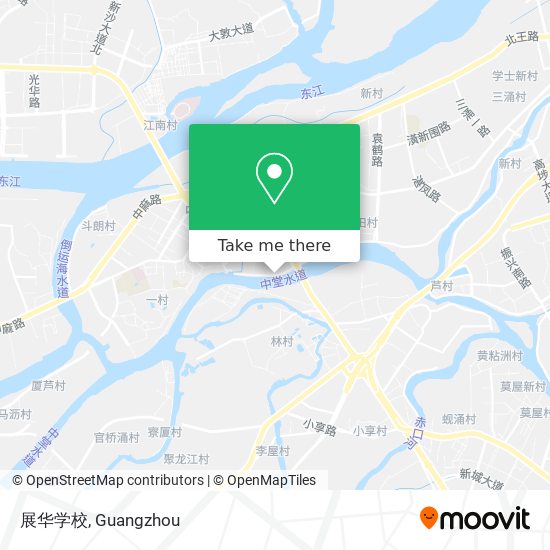 展华学校 map