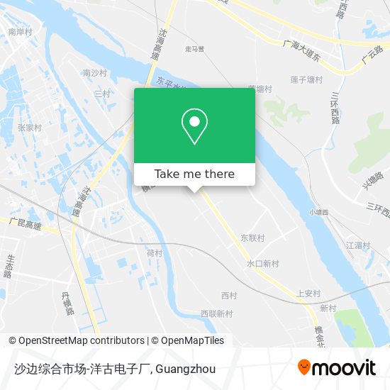 沙边综合市场-洋古电子厂 map