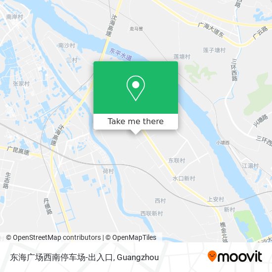 东海广场西南停车场-出入口 map