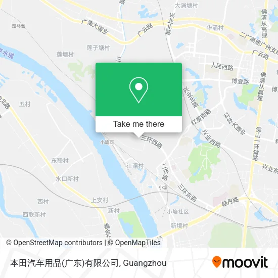 本田汽车用品(广东)有限公司 map