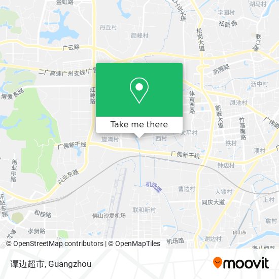 谭边超市 map