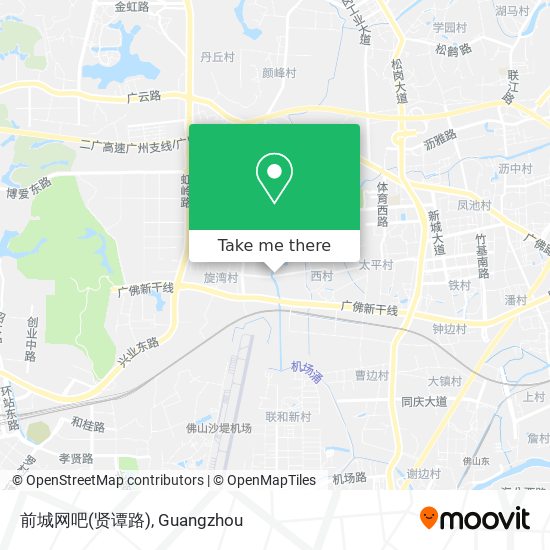 前城网吧(贤谭路) map