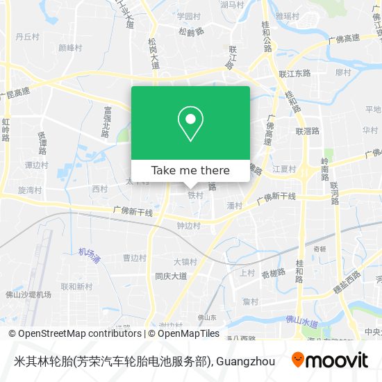 米其林轮胎(芳荣汽车轮胎电池服务部) map