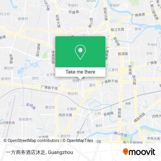 一方商务酒店沐足 map