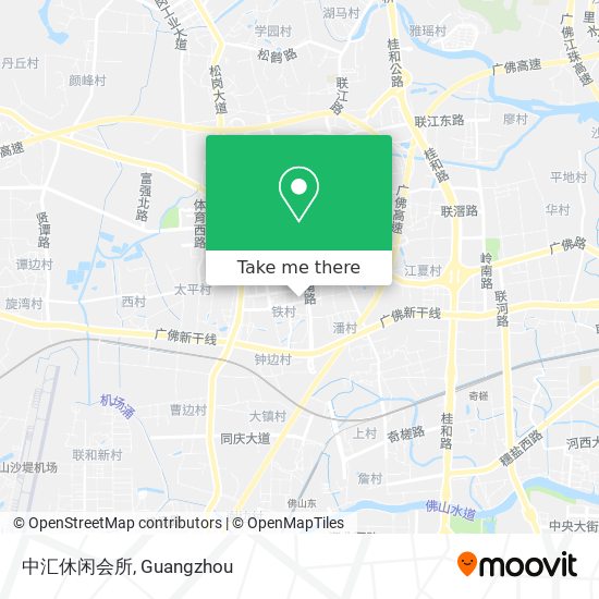 中汇休闲会所 map