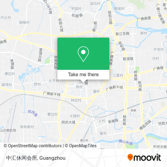 中汇休闲会所 map