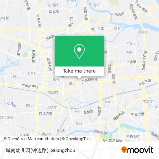 城南幼儿园(钟边路) map