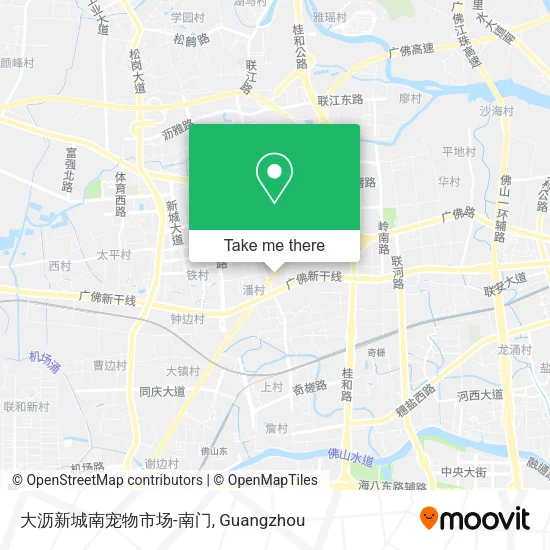 大沥新城南宠物市场-南门 map