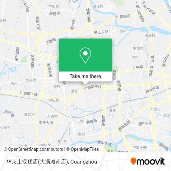 华莱士汉堡店(大沥城南店) map