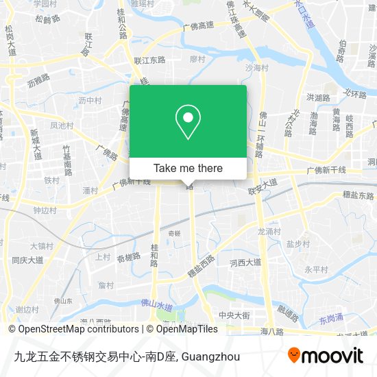 九龙五金不锈钢交易中心-南D座 map