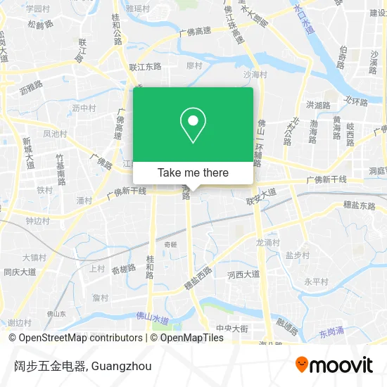 阔步五金电器 map
