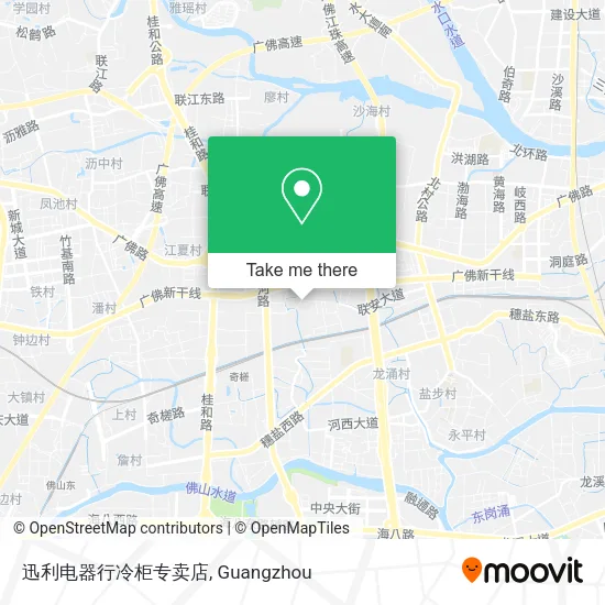 迅利电器行冷柜专卖店 map