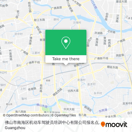 佛山市南海区机动车驾驶员培训中心有限公司报名点 map