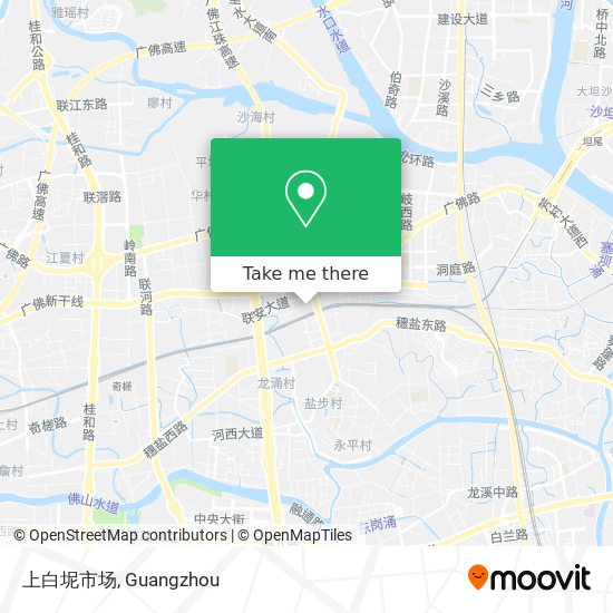 上白坭市场 map