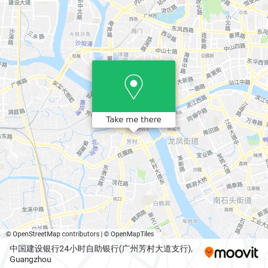 中国建设银行24小时自助银行(广州芳村大道支行) map