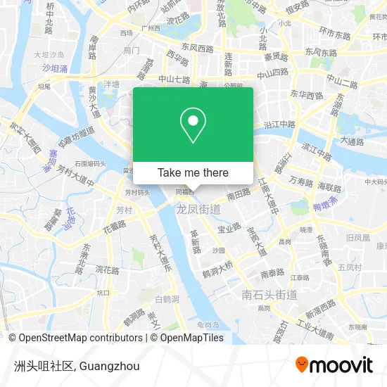 洲头咀社区 map
