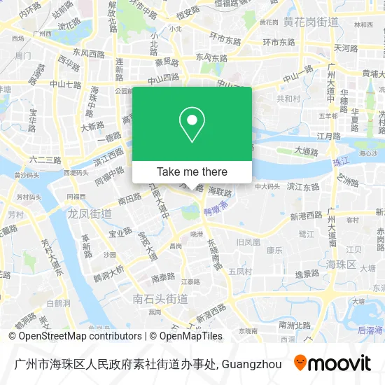 广州市海珠区人民政府素社街道办事处 map