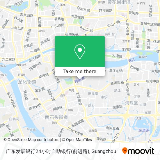 广东发展银行24小时自助银行(前进路) map