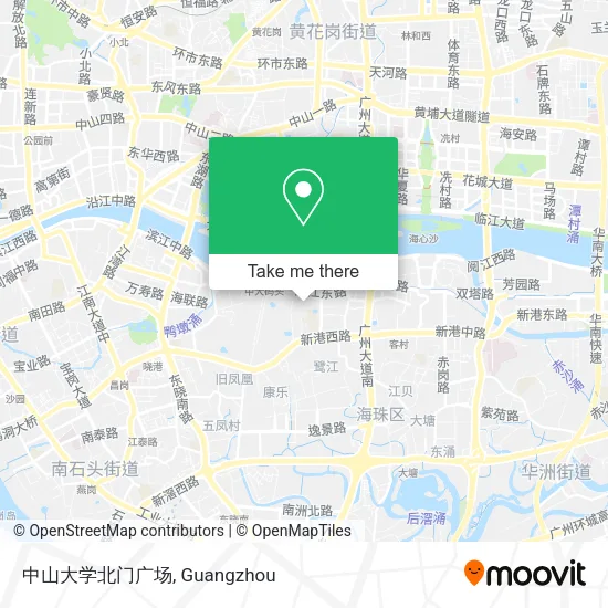 中山大学北门广场 map