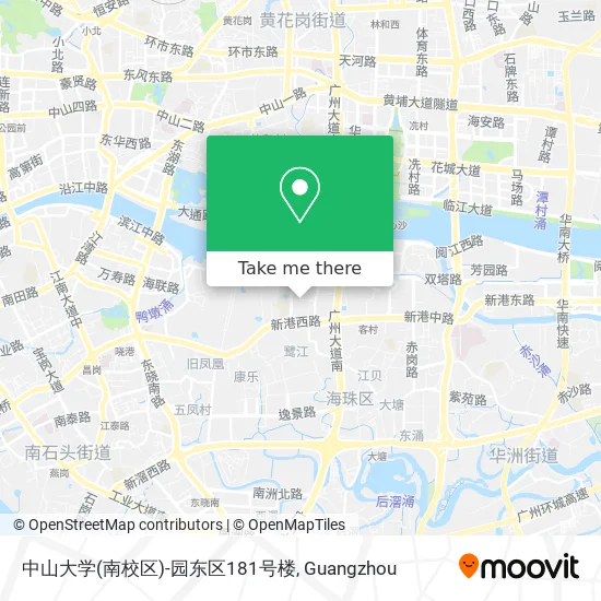 中山大学(南校区)-园东区181号楼 map