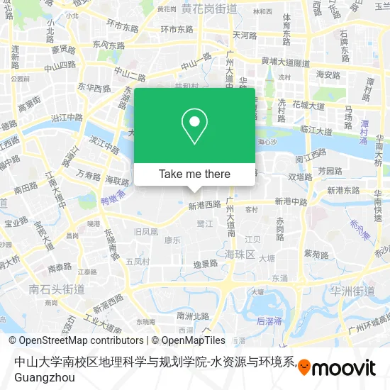 中山大学南校区地理科学与规划学院-水资源与环境系 map