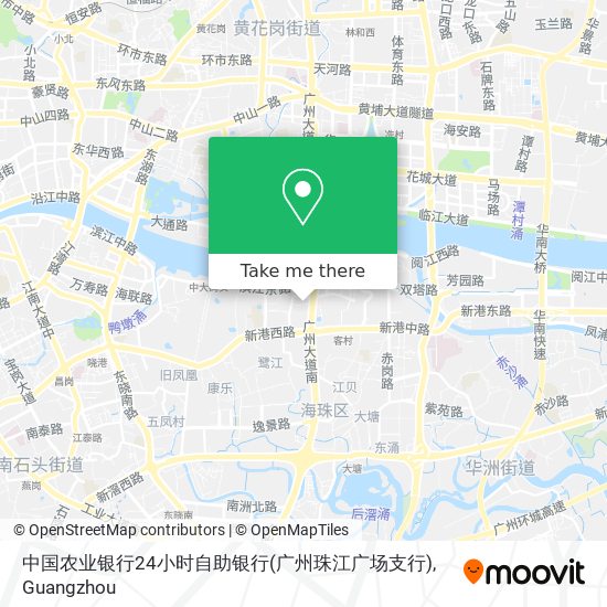中国农业银行24小时自助银行(广州珠江广场支行) map