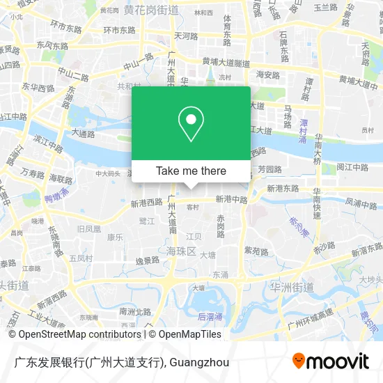 广东发展银行(广州大道支行) map