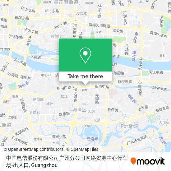 中国电信股份有限公司广州分公司网络资源中心停车场-出入口 map