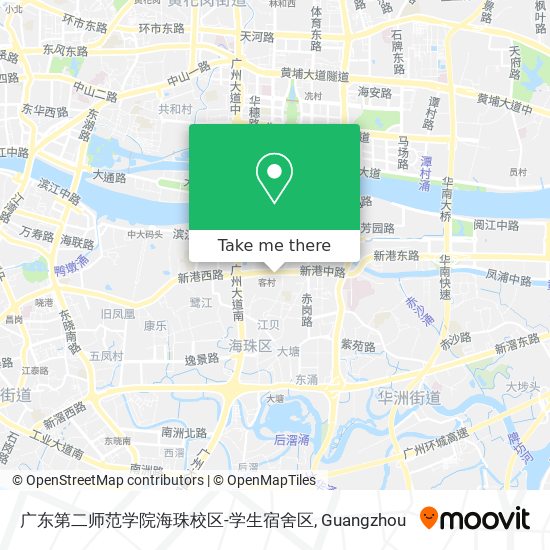 广东第二师范学院海珠校区-学生宿舍区 map