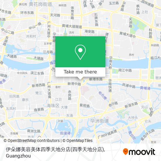 伊朵娜美容美体四季天地分店 map