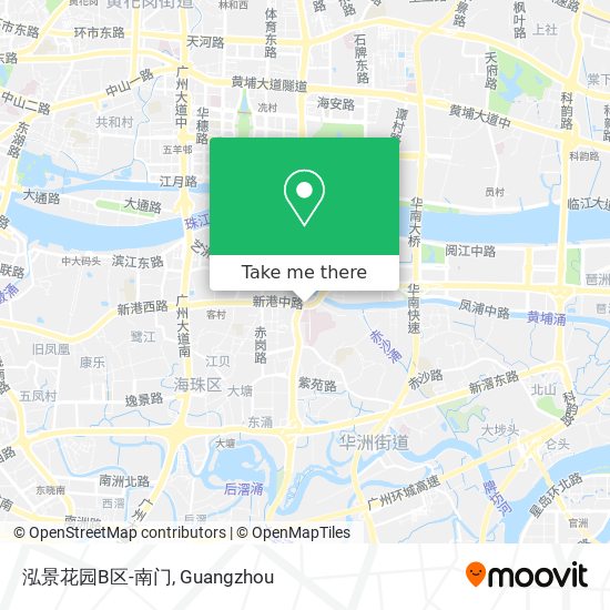 泓景花园B区-南门 map