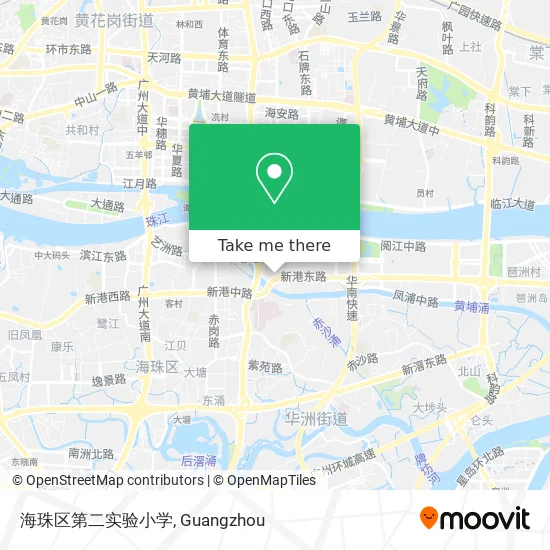 海珠区第二实验小学 map
