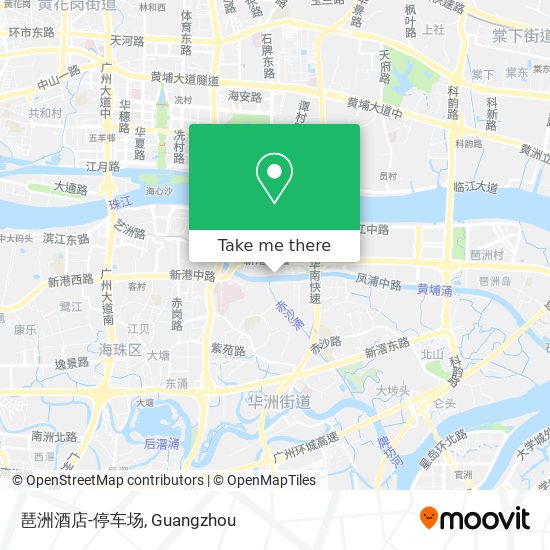 琶洲酒店-停车场 map