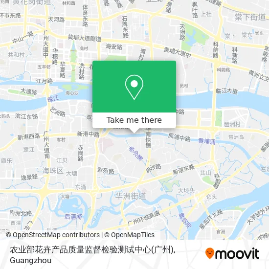 农业部花卉产品质量监督检验测试中心(广州) map