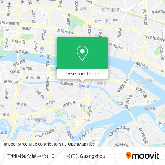 广州国际会展中心(10、11号门) map