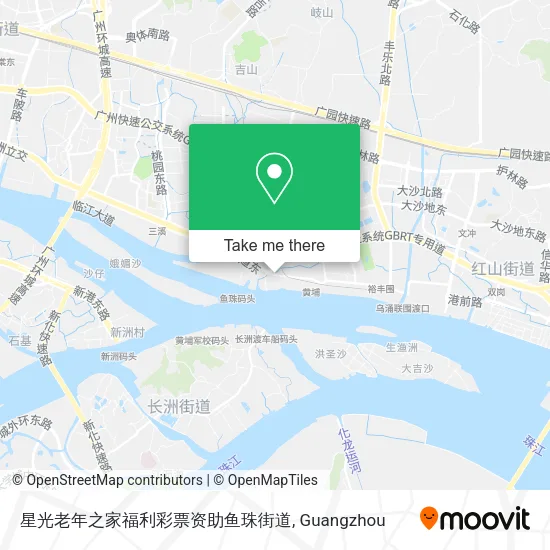 星光老年之家福利彩票资助鱼珠街道 map