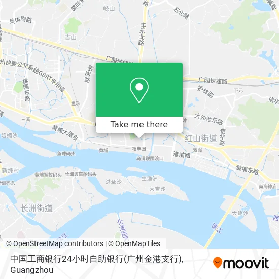 中国工商银行24小时自助银行(广州金港支行) map